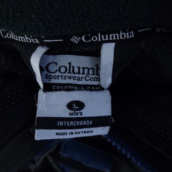 Columbia 3-in-1 Interchangeable Jacket Men Large Blue Gray Zip Up Winter Coat - Picture 5 of 6